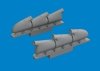 Eduard 672408 Spitfire Mk. V three-stacks exhaust rounded PRINT Tamiya 1/72